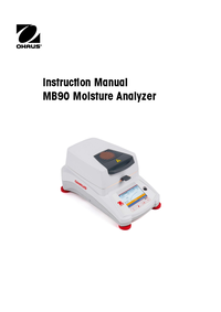 Thumbnail of document Manual - MB Series, OHAUS Moisture Analyzer